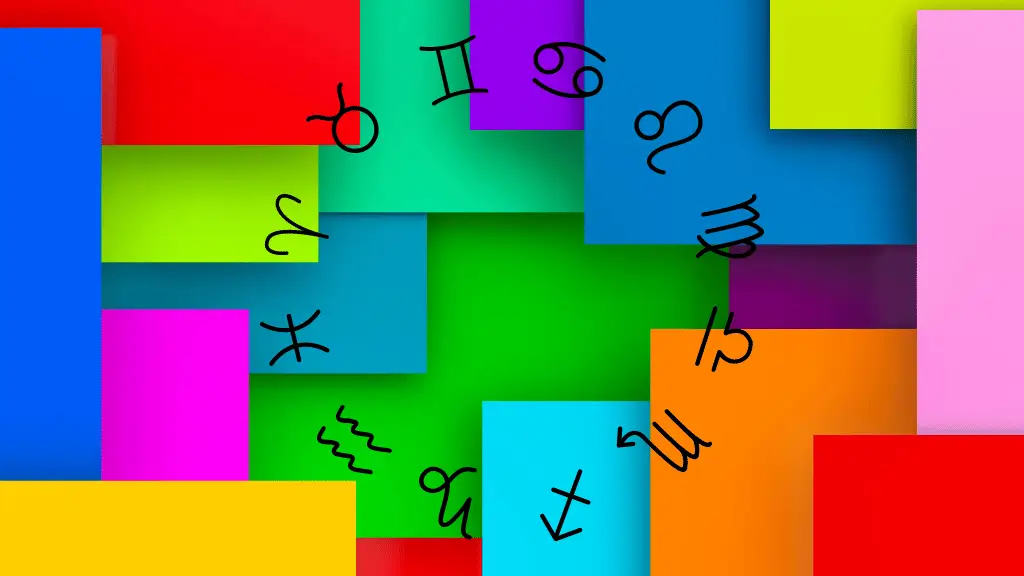A cor de cada signo